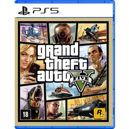 Jogo GTA 5 PS5 - Midia Física - Curitiba - Brasil Games - Console PS5 -  Jogos para PS4 - Jogos para Xbox One - Jogos par Nintendo Switch - Cartões  PSN - PC Gamer