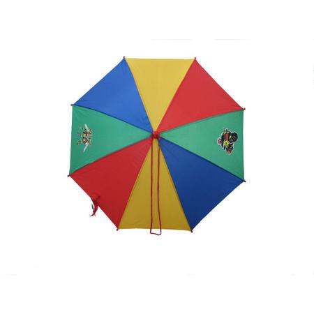 GUARDA CHUVA SOMBRINHA COM APITO COLOR LISO INFANTIL