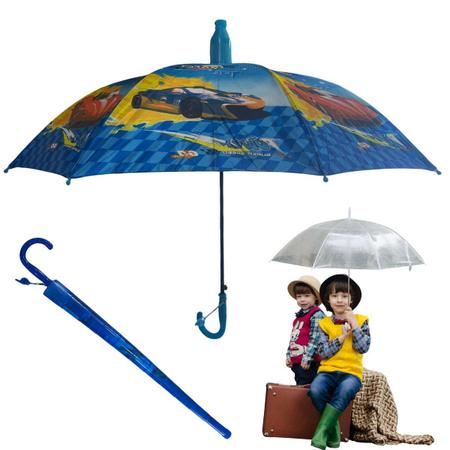 Imagem de Guarda Chuva Infantil Automático Menina Com Apito e Copinho