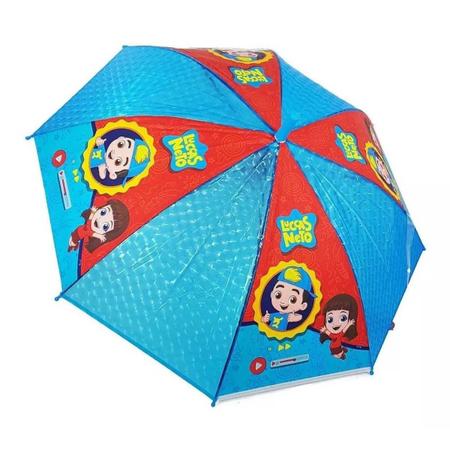 Guarda-chuva Luccas Neto Infantil Original Com Apito - Clio Ln9002