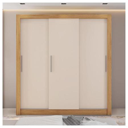 Imagem de Guarda Roupa 3 Portas E 2 Gavetas Marrom New Glass Caemmun