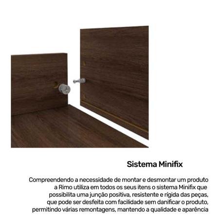 Imagem de Guarda Roupa Aereo Modulado 4 Portas Setiba Plus Carvalho/Off White