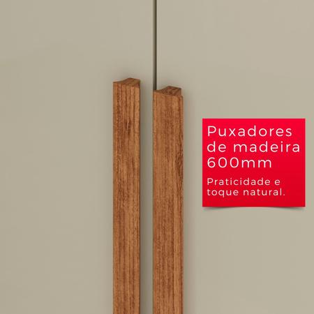 Imagem de Guarda-Roupa Casal 100% MDF 6 Portas e 4 Gavetas Espanha Com Espelho - Tudo de Móveis