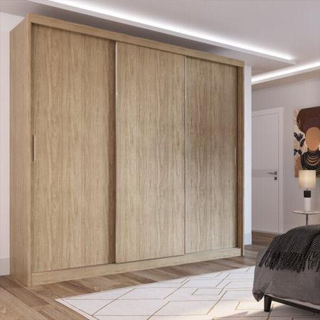 Imagem de Guarda Roupa Casal 3 Portas 2 Gavetas 100% MDF London Yescasa