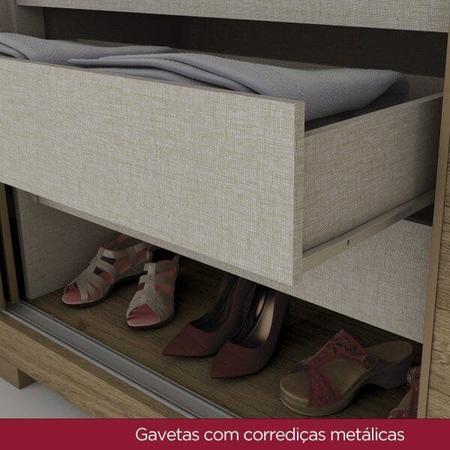 Imagem de Guarda-Roupa Casal 3 Portas de Correr 3 Gavetas Amaro Henn