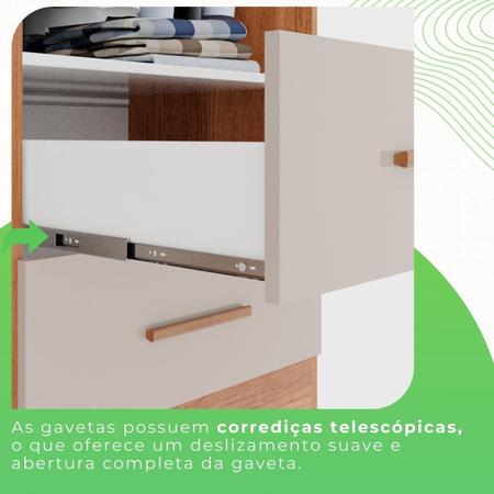 Imagem de Guarda-roupa Casal 6 Portas 2 Gavetas Estrela Premium