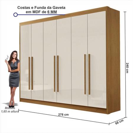 Mobiliadora A Nova Serve Lar - Oferta da Semana,Guarda Roupas Zeus 6  portas,produto em MDF,gavetas com corrediças telescópicas,espaço roupa  longa,cabideiros em alumínio,pés(brinde). Não cobramos taxa de entrega para Sete  Lagoas e região.