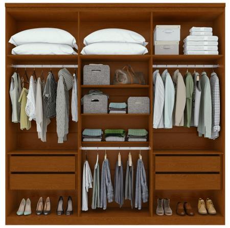 Guarda-Roupa Casal Alonzo 6 Portas Frassino/Off White - Móveis Lopas Imagem de Guarda-Roupa Casal Alonzo 6 Portas Frassino/Off White