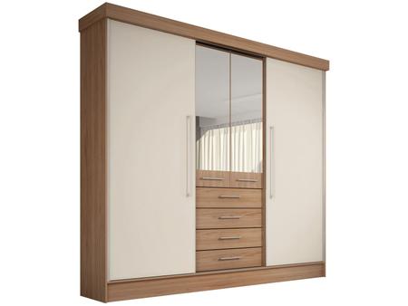 Imagem de Guarda-Roupa Casal Balaca 4 Portas 4 Gavetas 