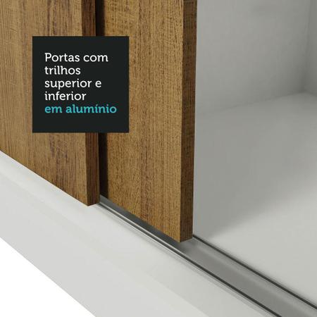 Imagem de Guarda Roupa Casal Madesa Mônaco 3 Portas de Correr com Pés