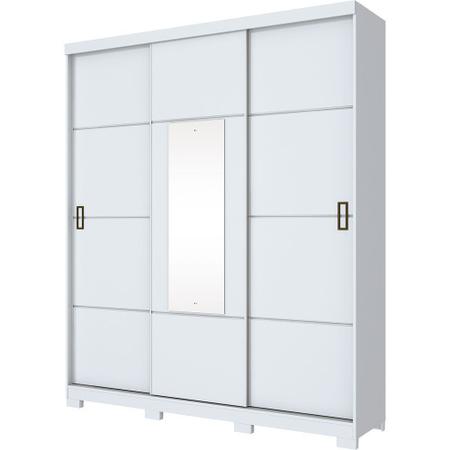 Imagem de Guarda Roupa Casal Silver 03 Portas Deslizantes Henn