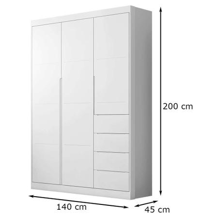 Guarda Roupa Eloá Branco Phoenix Baby Imagem de Guarda Roupa Eloá Branco Phoenix Baby
