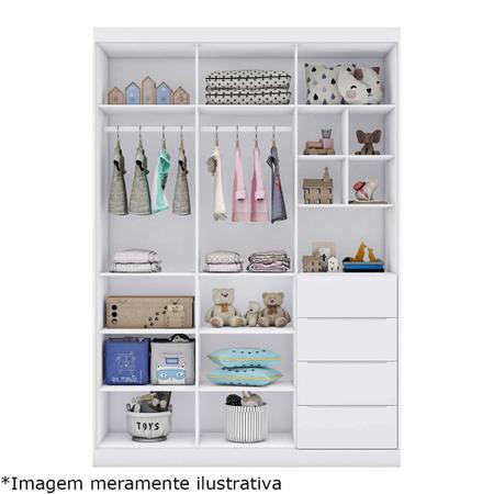 Guarda Roupa Eloá Branco Phoenix Baby Imagem de Guarda Roupa Eloá Branco Phoenix Baby