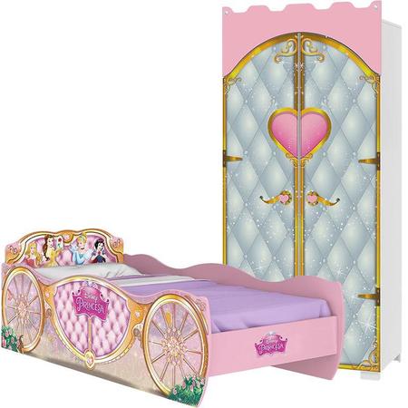 Cama e Guarda Roupa Infantil Barbie Star 8A - Pura Magia