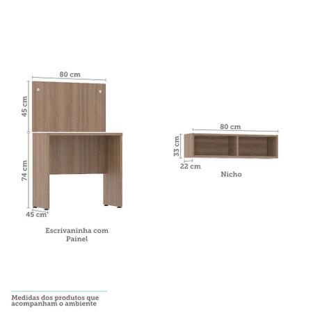 Guarda Roupa Modulado de Canto 7 Portas 8 Gavetas Cabeceira e Escrivaninha Connect Luciane Móveis - Kit Imagem de Guarda Roupa Modulado de Canto 7 Portas 8 Gavetas Cabeceira e Escrivaninha Connect Luciane Móveis