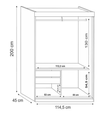 Imagem de Guarda Roupa  Roma 2 Portas Corre 2gav C/ Esp