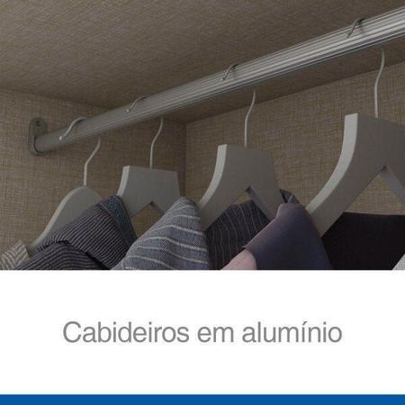 Imagem de Guarda-Roupa Solteiro 4 Portas com Espelho e Cama Baú Happy Espresso Móveis