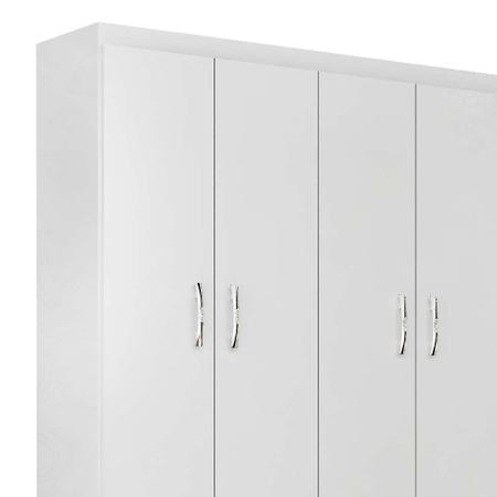 Imagem de Guarda-Roupa Solteiro Atalaia 4PT 2GV Branco