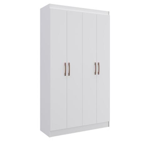 Imagem de Guarda Roupa Solteiro Multiuso Dueto 90cm 4 Portas Branco Doripel