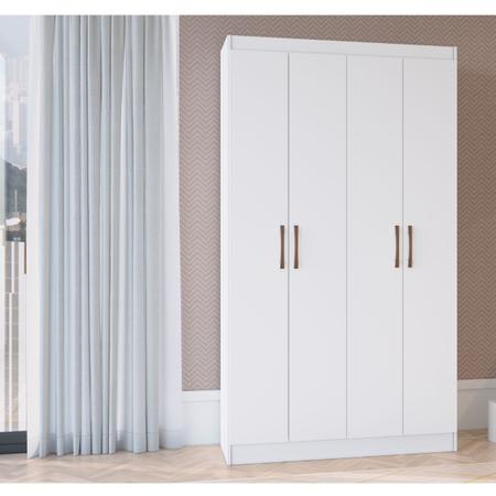 Imagem de Guarda Roupa Solteiro Multiuso Dueto 90cm 4 Portas Branco Doripel