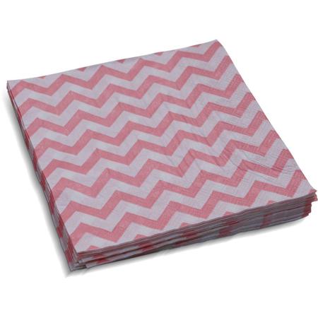 Imagem de Guardanapo Papel Decorado Vizapi Chevron 33X33Cm C/ 20 Folha Dupla Rosa Pink