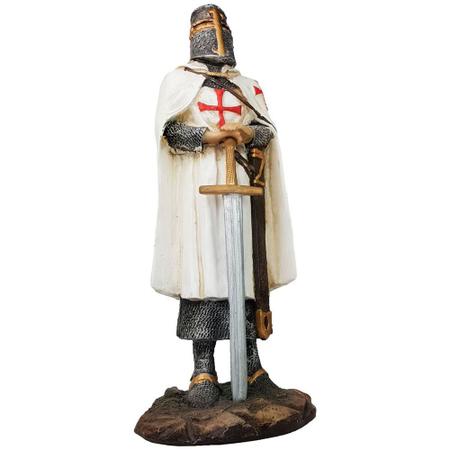 Cavaleiro Templário Guerreiro Medieval Branco Estátua Espada - Mahalo  Artesanato - Colecionáveis - Magazine Luiza