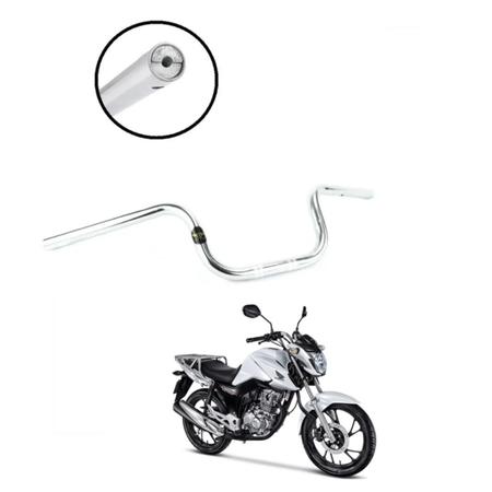 Imagem de Guidão De Moto Com Suporte Peso Pezinho Modelo Cargo Fan Titan CG Star 160/150/125 Motocicleta