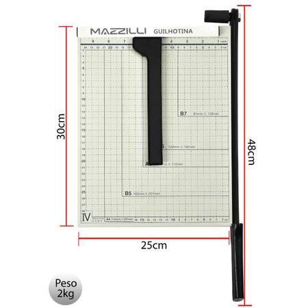 A4 Cortador Papel Cortador Papel Base Metal Resistente Cortador