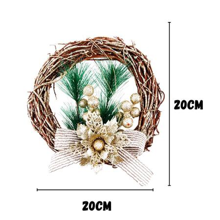Guirlanda de Natal Enfeite de Porta Decorada Golden Flor Dourado 20cm - NATAL-UTC - Guirlanda de Natal - Magazine Luiza Guirlanda de Natal Enfeite de Porta Decorada Golden Flor Dourado 20cm - NATAL-UTC - Guirlanda de Natal - Magazine Luiza