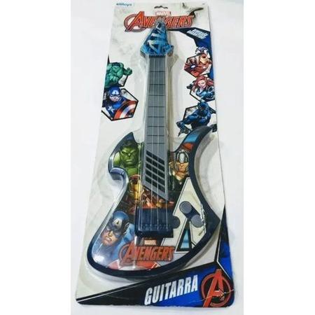 Imagem de Guitarra Acústica Infantil de Brinquedo Avengers Vingadores - Etitoys