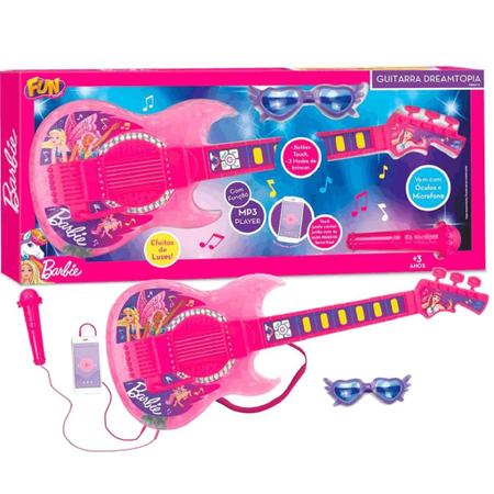 Imagem de Guitarra Barbie Dreamtopia Com Funçao Mp3 F00575 - Fun