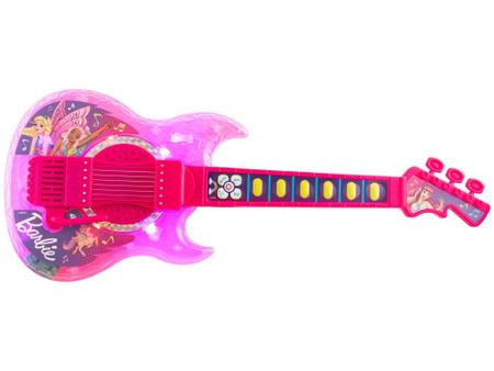 Imagem de Guitarra de Brinquedo com Microfone  - Barbie Dreamtopia Fun