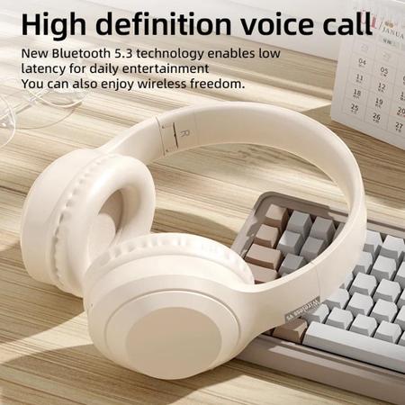 Imagem de H&S -V5  Fone de Ouvido Headphones sem fio com microfone, Bluetooth 5.3, estéreo surround