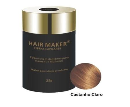 Imagem de Hair maker fibras capilares 25 gramas - cor castanho claro 