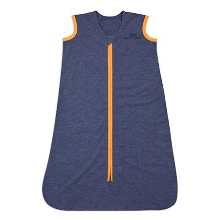 Imagem de HALO Sleepsack Ideal Temp, Baby Wearable Blanket, TOG 1.0, Navy/Orange, Large