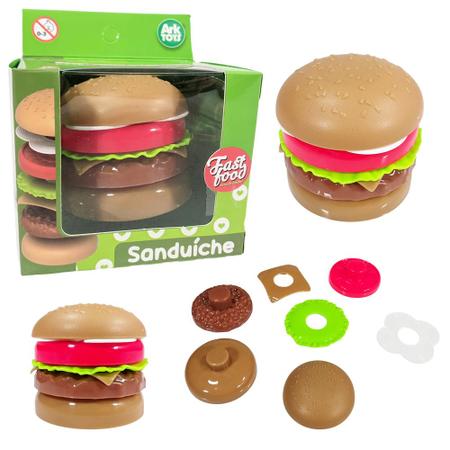 Toyvian 1 Conjunto Hambúrguer Simulado Jogo De Comida Infantil Jogar Comida  De Café Da Manhã Conjunto De Cozinha Infantil Brinquedo De Fingir Café Da  Manhã Hamburger Filho Salada Abdômen