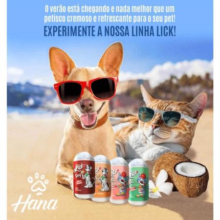 Imagem de Hana Lick Cat Sabor Salmão 40G Petisco Cremoso Gatos Kit 3