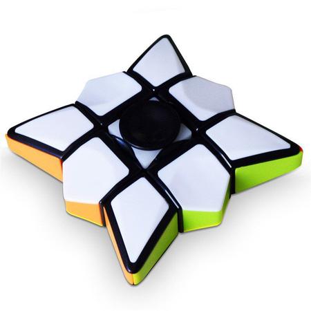 Papelaria Carrossel - HAND SPINNER COM CUBO MÁGICO Cubo com uma