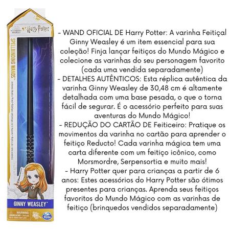 Varinha e Cartão de Feitiço Harry Potter 30cm - Oficial Spin Master - Shark  Power Games - Um Mar de Diversão