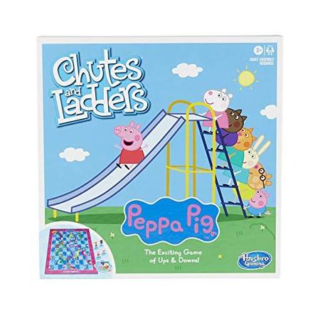 Imagem de Hasbro Gaming Chutes e Ladders: Peppa Pig Edition Board Game para Crianças 3 e Up, para 2-4 Jogadores