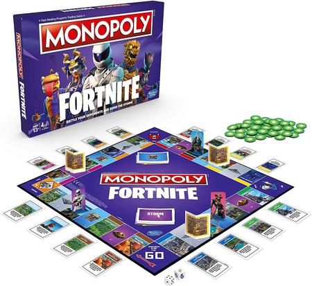 Imagem de Hasbro Gaming Monopoly: Fortnite Edition Board Game Inspirado em Fortnite Video Game Ages 13 anos ou mais