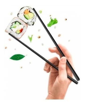Imagem de Hashi Kit 5 Pares Para Cozinha Oriental Sushi Sashimi