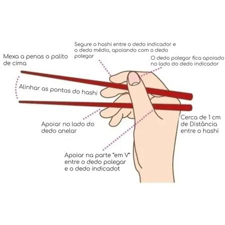 Imagem de Hashi Kit 5 Pares Para Cozinha Oriental Sushi Sashimi Yoi