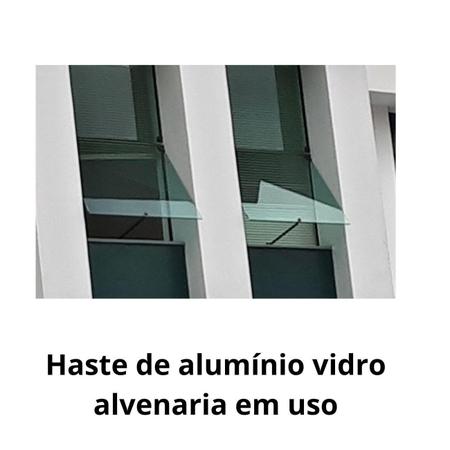 Imagem de Haste Alumínio Preto 30cm p/ Janela Maxim Ar Vidro