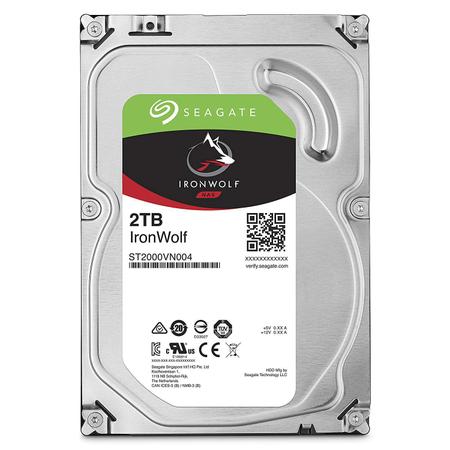 Imagem de HD 2TB Seagate IronWolf para Servidor NAS 64MB Sata 6 5900rpm ST2000VN004