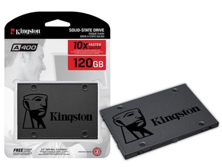 Imagem de HD Interno SSD Kingston 120GB 2.5 SATA 3 A400 SSD