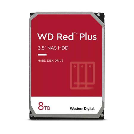 Imagem de HD NAS WD 8TB RED Plus SATA 5640RPM 256MB 3,5" - WD80EFPX