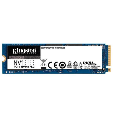 Imagem de HD SSD Kingston 500GB, M2 M.2 2280 NV1 NVMe, Leitura 2100MB,s e Gravação 1700MB,s