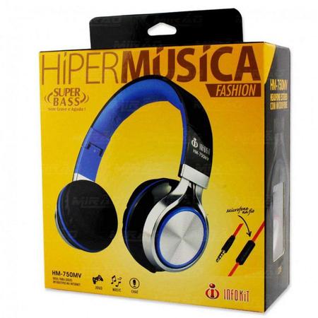 Imagem de Headfone com Microfone para PC e Smartphone Preto e Vermelho