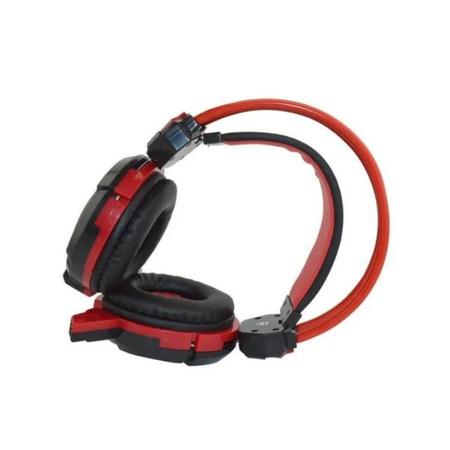 Imagem de Headfone gamer xsoldado com microfone e led gh-x30 vermelho